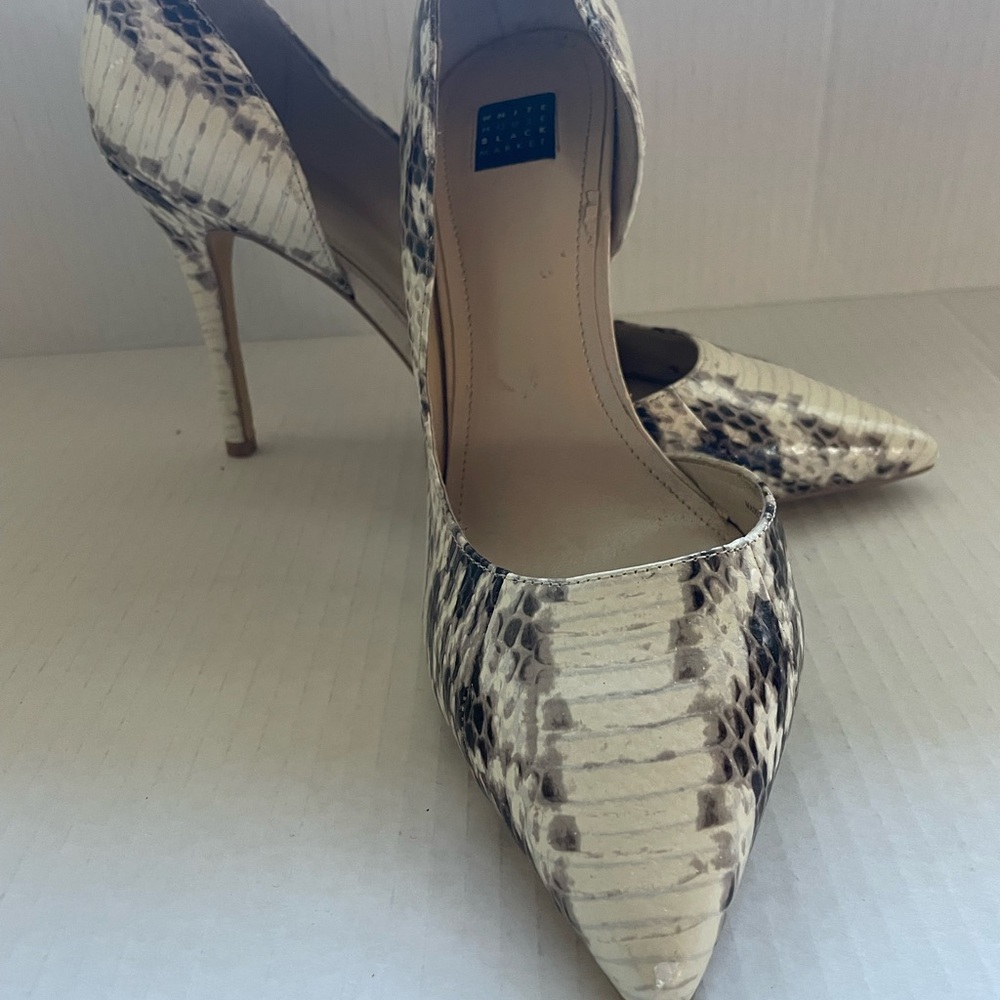 Snakeskin Stiletto Heels